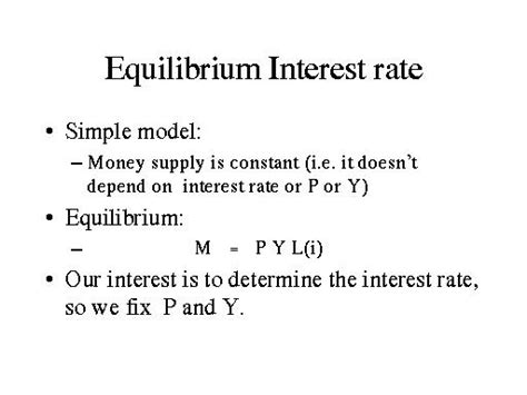 What Is The Equilibrium Interest Rate Dollar Keg