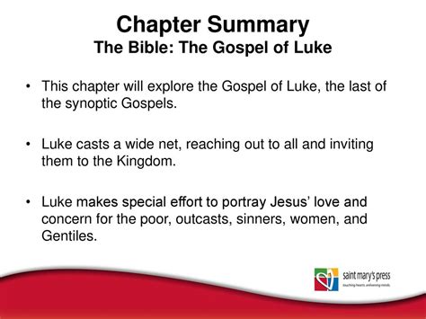 35+ Gospel Of Luke Summary By Chapter