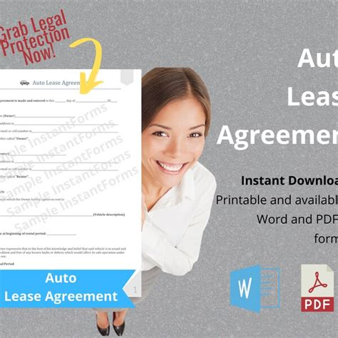 Car Rental Agreement Etsy