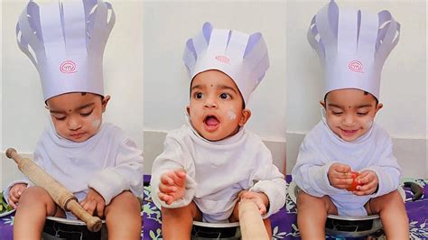 Kitchen Theme Baby Photoshoot Idea At Home MasterChef Kitchen Theme