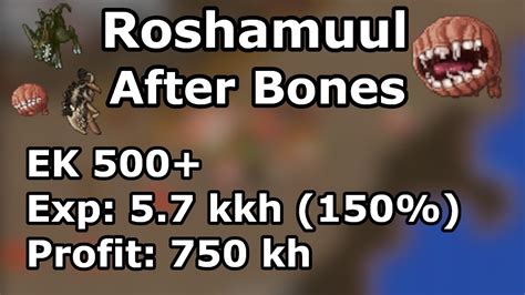 Roshamuul After Bones Hunt EK 500 Solo Exp 5 7kk H 150 Profit