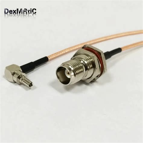 RF TNC To CRC9 Pigtail Cable TNC Female Bulkhead O Ring Connector To