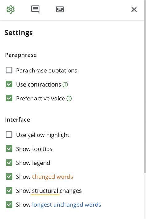 Where Are The Paraphraser Settings Located Quillbot Help Center