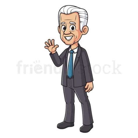 Cartoon Joe Biden Vector Illustration Clip Art Graphic FriendlyStock