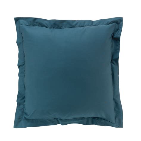 Taie D Oreiller Percale Coton Bleu X Cm Leroy Merlin