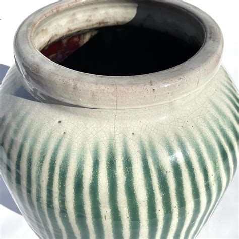 A Japanese Shigaraki Stoneware Sake Storage Jar Circa 1870 For Sale