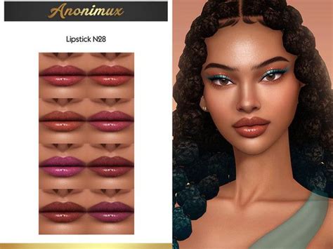 Anonimux Simmer S Lipstick N Sims Cc Makeup Sims Tattoos Sims