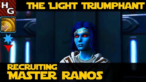 SWTOR KotFE Master Ranos The Light Triumphant Jedi Consular Male