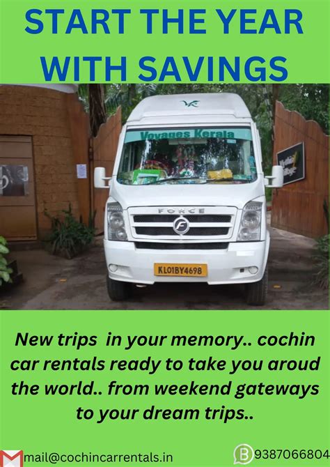 Start the year with savings - Rent a Car Cochin, Taxi Hire in Cochin
