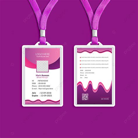 Creative Id Card Design Identification Cards Template Template Download