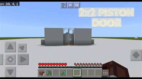 How To Make 2x2 Piston Door Tutorial Youtube