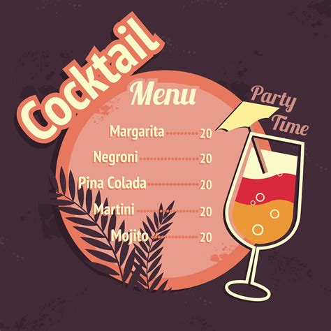 Drink Menu Design Templates