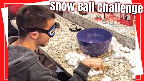 Snow Shovel Race Cotton Ball Challenge Minute To Win It YouTube