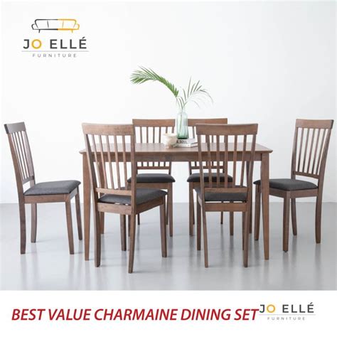 Jo Elle Myra Dining Set M Dining Table Chair Meja