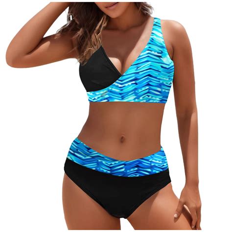 Gzea Cute Swimsuit For Women Bikini Split Print Sexy Hot Diamonds