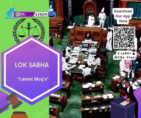 Lok Sabha Indian Polity GK MCQ MCQs Multiple Choice Questions