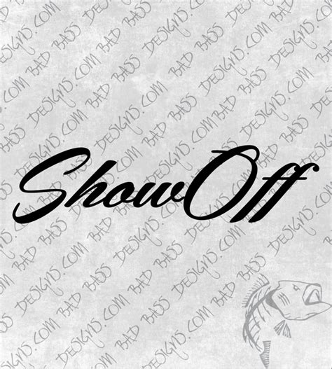 show  decal bad bass designs
