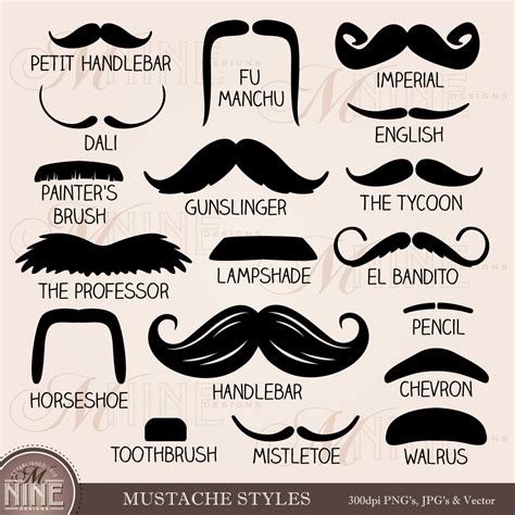 Moustache Styles Chart Images