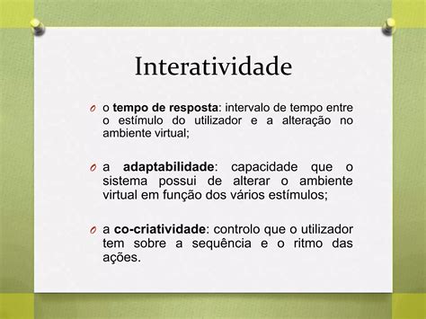 Introdução à teoria da interatividade PPT