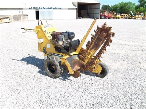 2005 Vermeer Rt100 Trencher Walk Behind Trencher Combo Chain