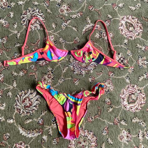 Jaded London Swim Underwire Bikini With Lettuce Depop