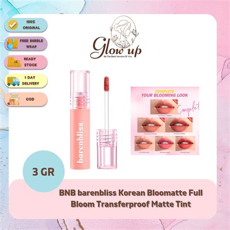 Bnb Barenbliss Korean Bloomatte Full Bloom Transferproof Matte Tint