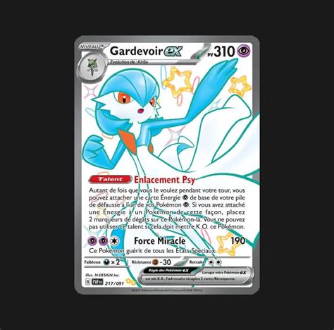 Gardevoir ex 217 091 Destinées de Paldea Cartes FR