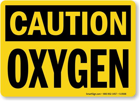 Oxygen Flammable Signs - MySafetySign.com