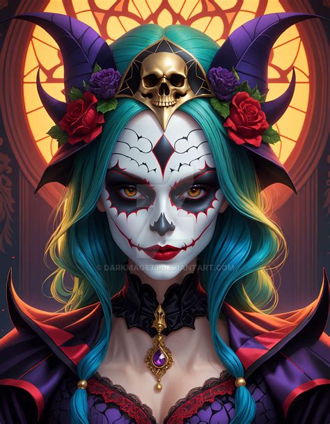 Skull Joker Girl By Darkmage73 On Deviantart