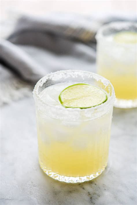 Agave Margarita Recipe (No Triple Sec!) - Fed & Fit