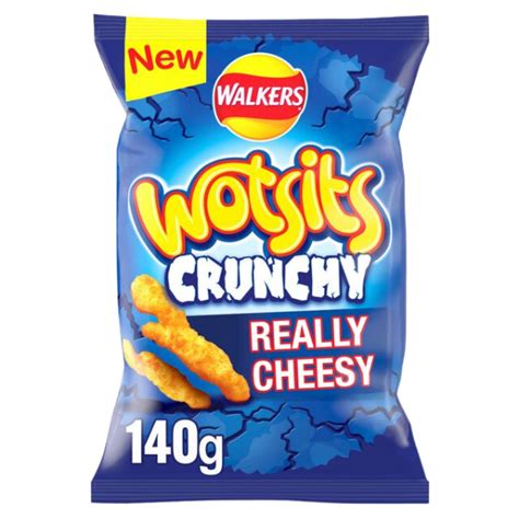 New Wotsits Crunchy Cheese Single Large Bag 140g — Netcrisps