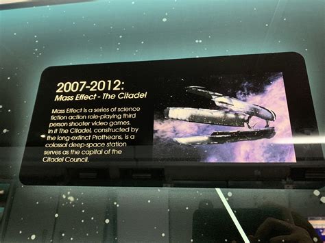 Found the Citadel at the Colorado Air and Space Museum : r/masseffect