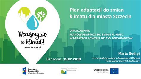 PDF Plan Adaptacji Do Zmian Klimatu Dla Miasta Szczecinadaptcity Pl