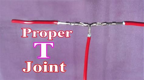 Electrical Wire Joints Proper T Joint Cable T Joint Tee Joint