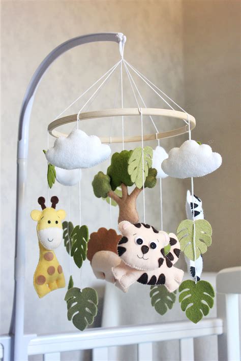 Safari Baby Mobile Crib Mobile Cot Mobile Safari Nursery Etsy