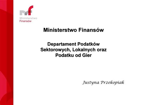 Ministerstwo Finansów ppt pobierz