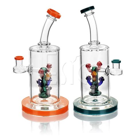 Esigo High End Glass Multi Colors Perc Oil Rig Shisha Hookah Wholesale Glass Water Smoking Pipe