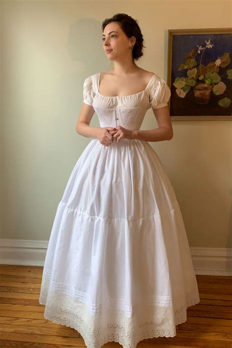 A Gathered Tiered Petticoat Featuring Double Layer Hem Pintuck Detail