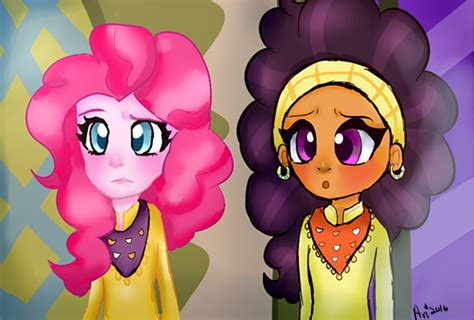 2143140 Safe Artist Ari090 Edit Pinkie Pie Saffron Masala