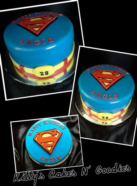 Superman Theme Cake Themed Cakes Cake Cake Decorating