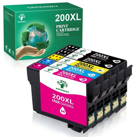 Greensky Ink Cartridge Replacement For Epson 200XL 200 XL T200XL To Use