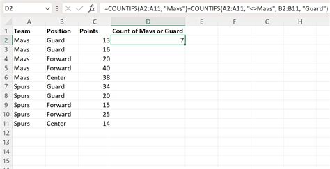 How Can I Use The Countifs Function In Excel To Count Values Across Multiple Columns