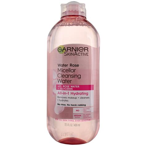 Garnier Skin Active With Rose Water Glycerin All In One Hydrating Micellar Cleansing Water 13