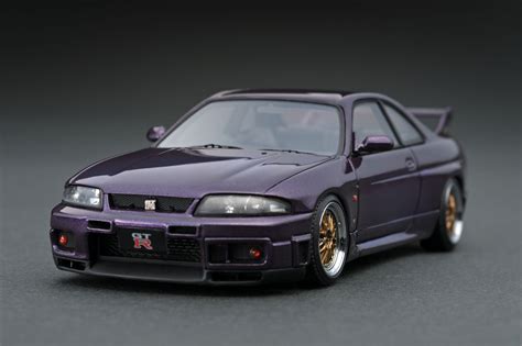 IG1368 Nissan Skyline GT-R (R33) V-spec Midnight Purple – ignition model