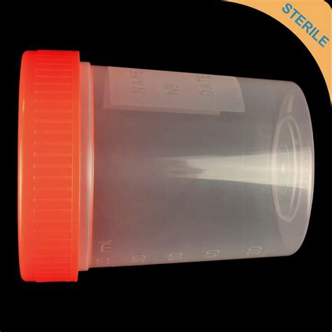 Ml Sterile Specimen Container Individually Wrapped