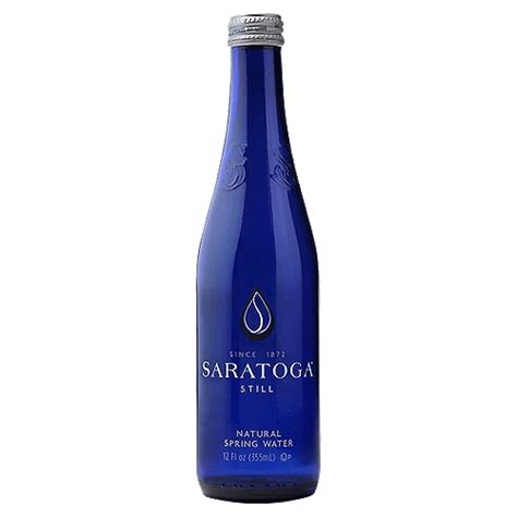 Saratoga Natural Spring Water 12 Fl Oz Glass Bottle Gourmet