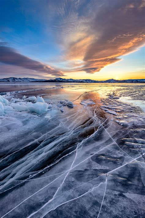 Sunset On Lake Baikal By Sergey Pesterev Px Lake Baikal