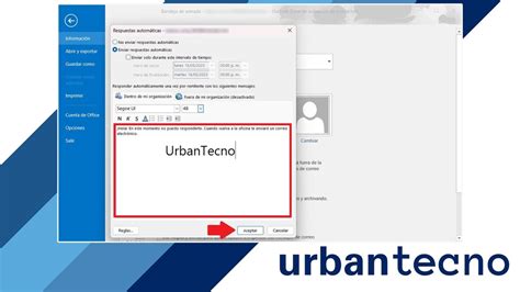 Cómo crear respuestas automáticas en Outlook