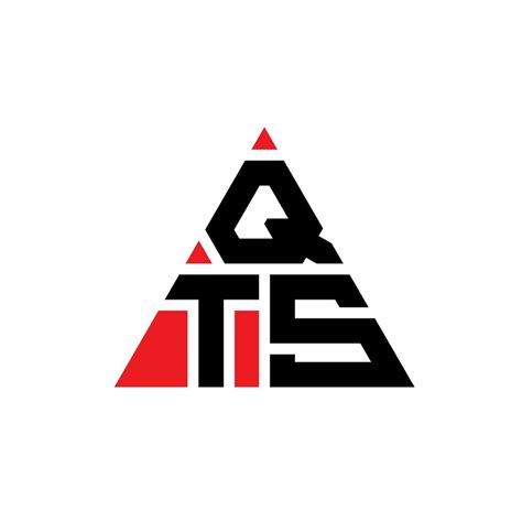 Qts Triangle Letter Logo Design With Triangle Shape Qts Triangle Logo