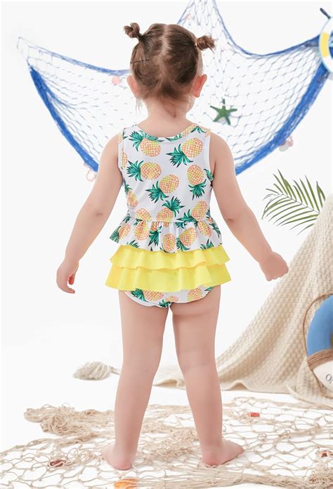 Ahegao 6M 3T Trajes de baño para niñas pequeñas 3 piezas bikini Yaxa Colombia